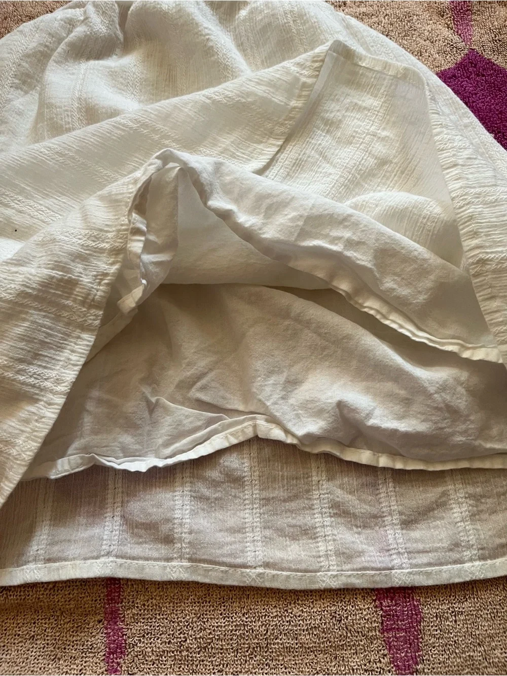 BabyGap 100% Cotton Dobby Dress in Milk